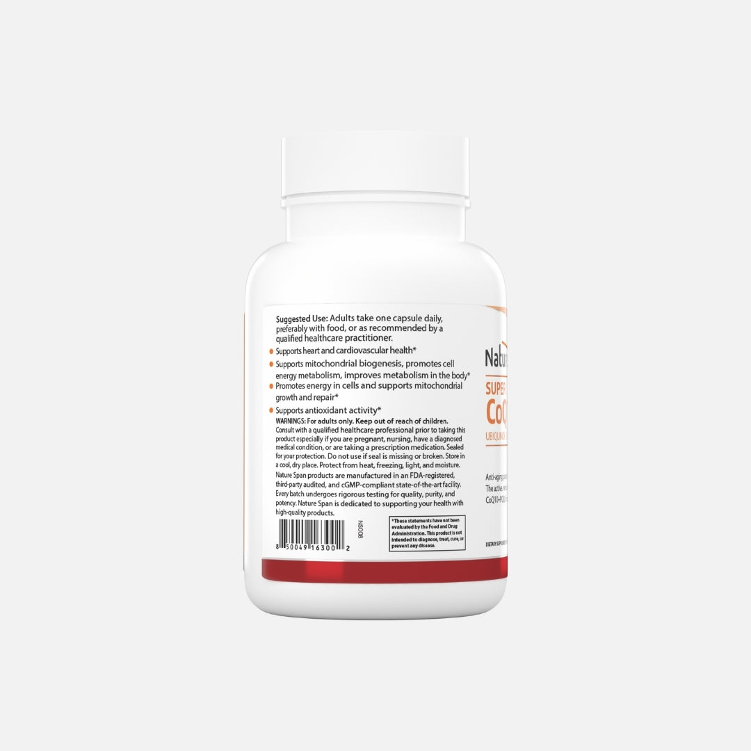 Super CoQ10 Ubiquinol 100 mg with PQQ 20 mg