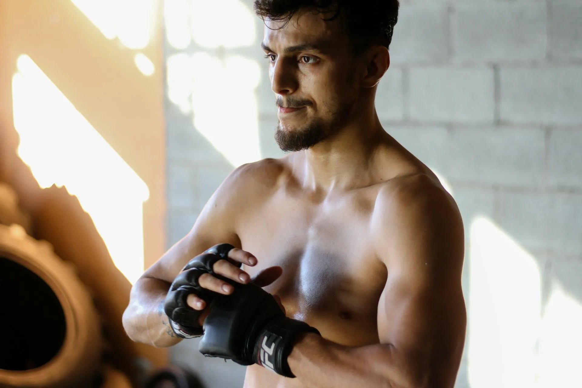 a man training for ufc