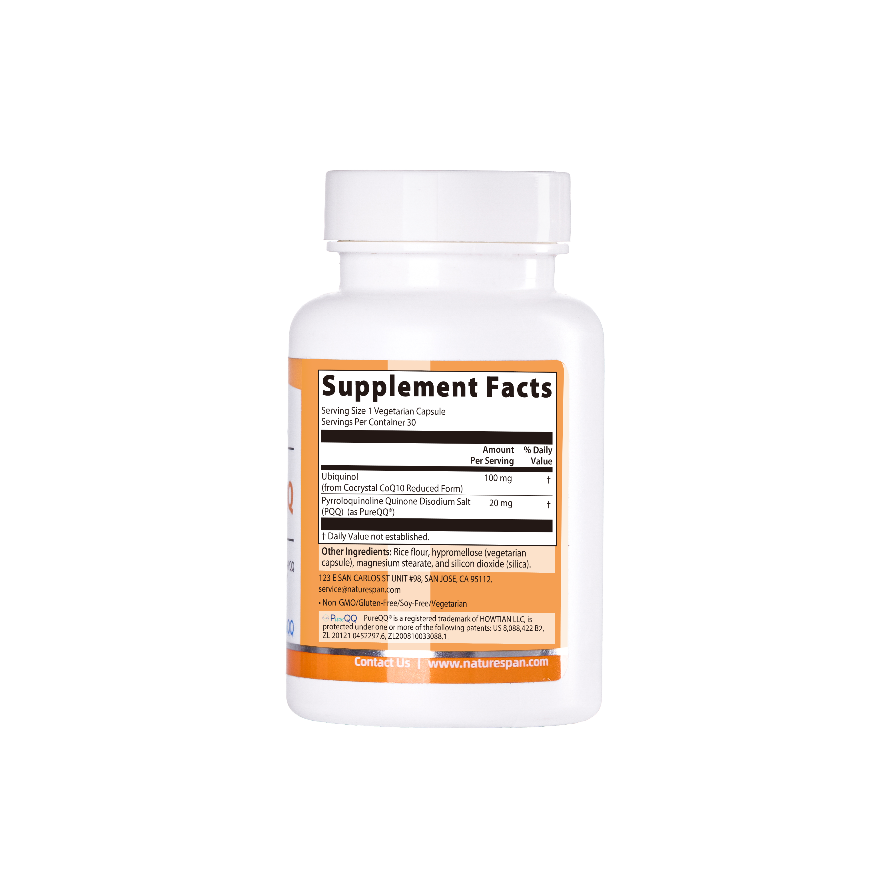 Super CoQ10 Ubiquinol 100 mg with PQQ 20 mg