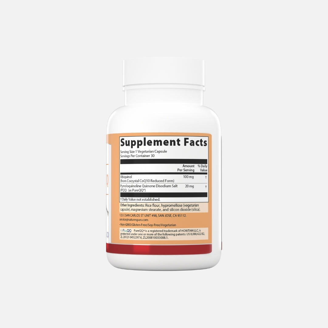 Super CoQ10 Ubiquinol 100 mg with PQQ 20 mg